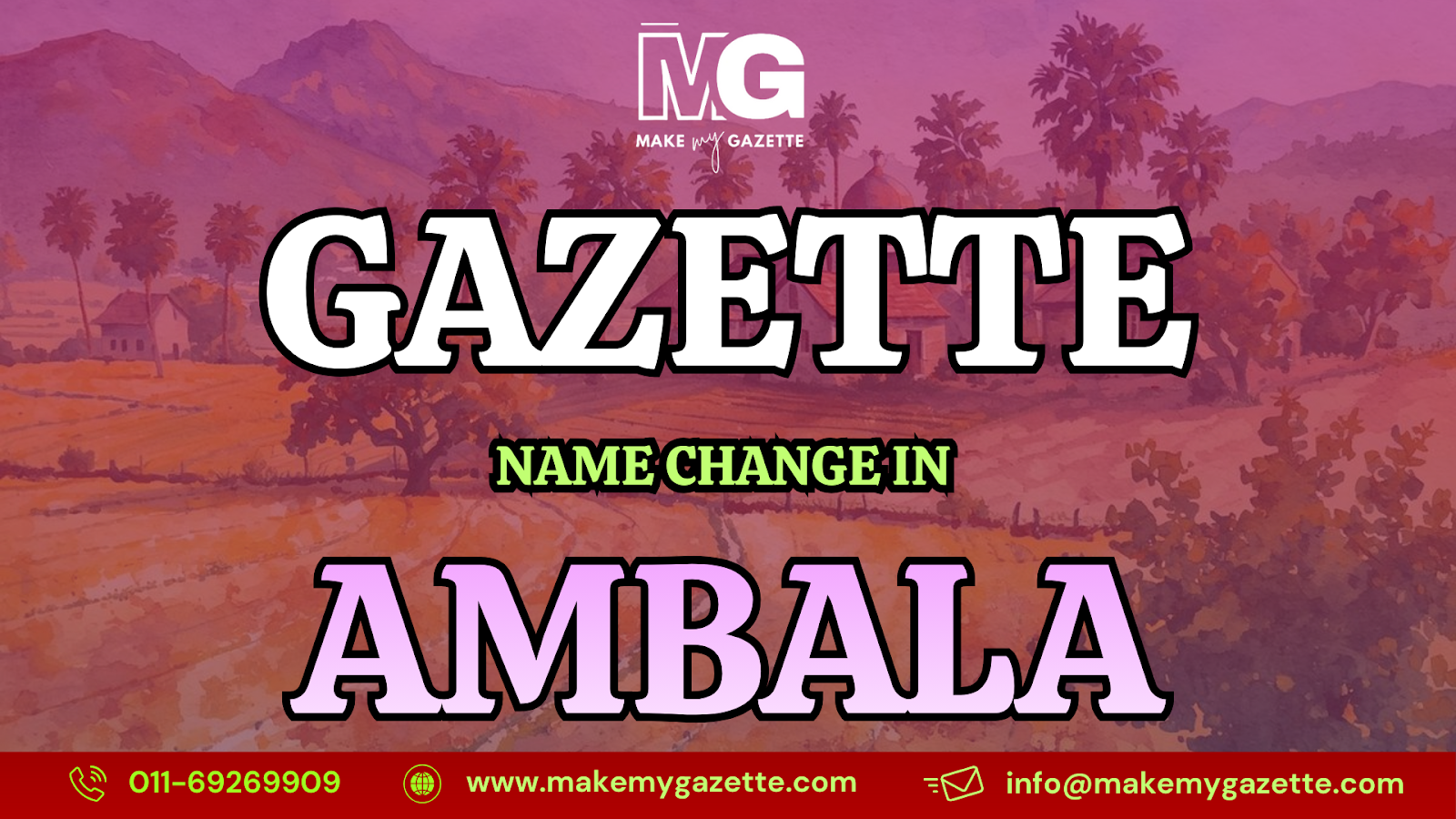 Gazette Name Change Process in Ambala